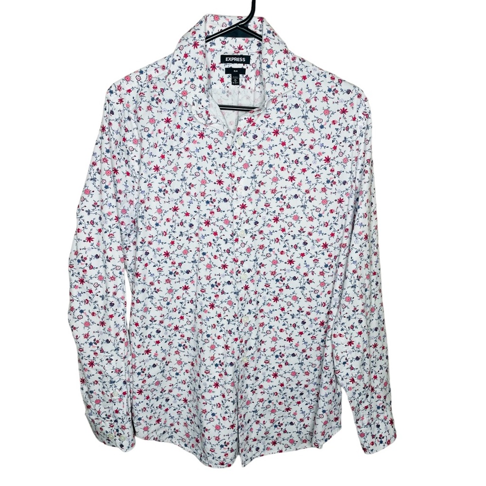 Express Men’s Floral Button Down